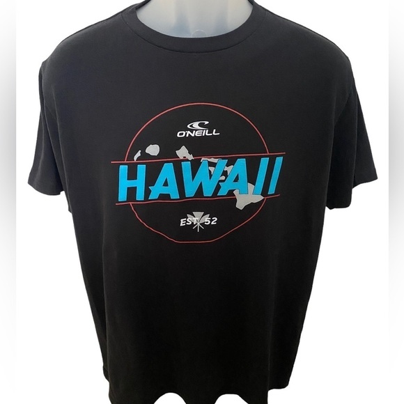 O’NEILL Hawaiian Islands Surf Tee Shirt Men M Medium Standard Fit - Picture 1 of 5